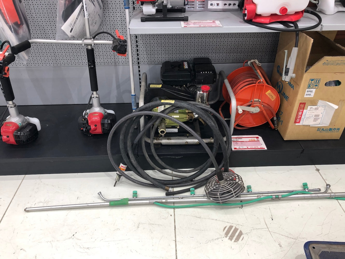 【整備待ち】アサバ 動力噴霧器 NS-281 長さ×幅×高さ:415ｍｍ×280ｍｍ×305ｍｍ 質量10.4kg 最大所用動力:2.3PS