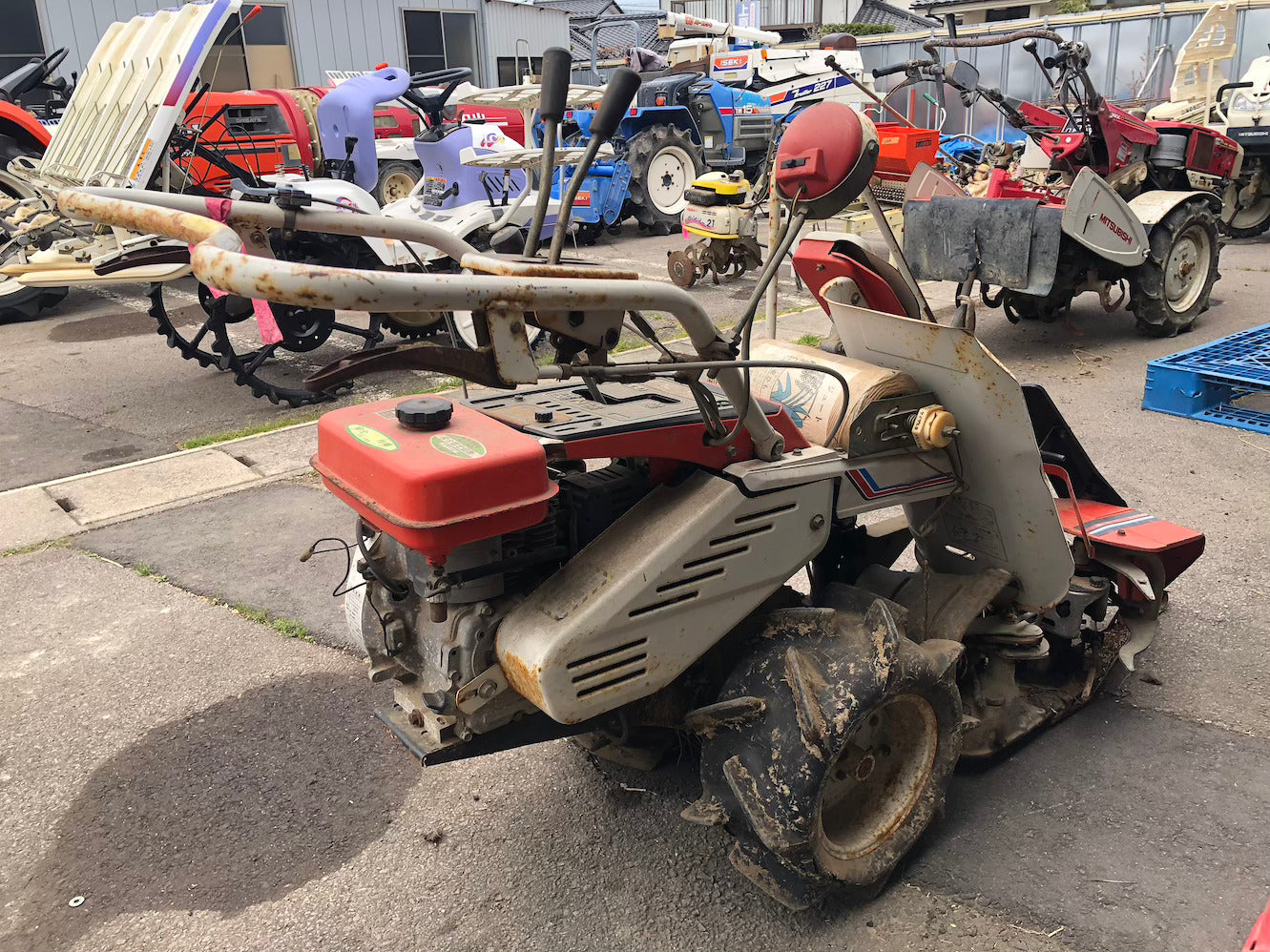 【ジャンク品】三菱農機 バインダー MB360 動作不可 部品取り用 リコイル破損