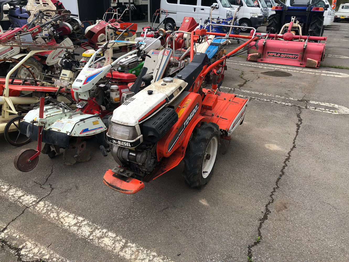 【ジャンク品】クボタ 耕耘機 TD620 動作保証なし