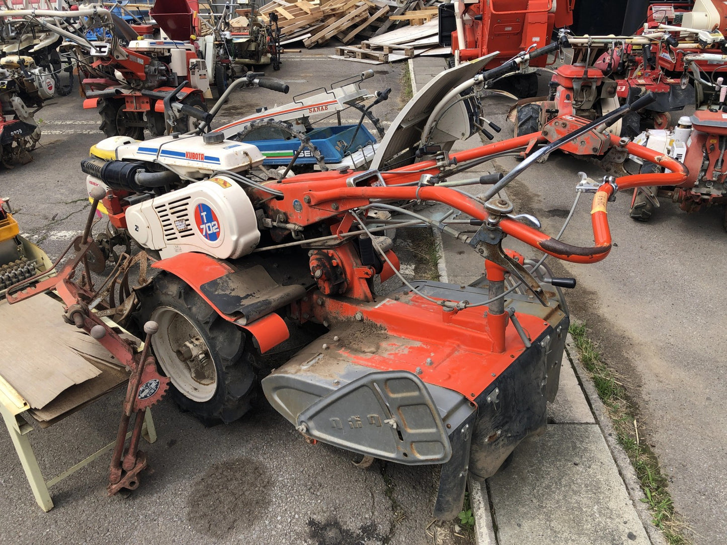 【ジャンク品】クボタ 耕耘機 T702 返品不可 動作保証なし 部品取り