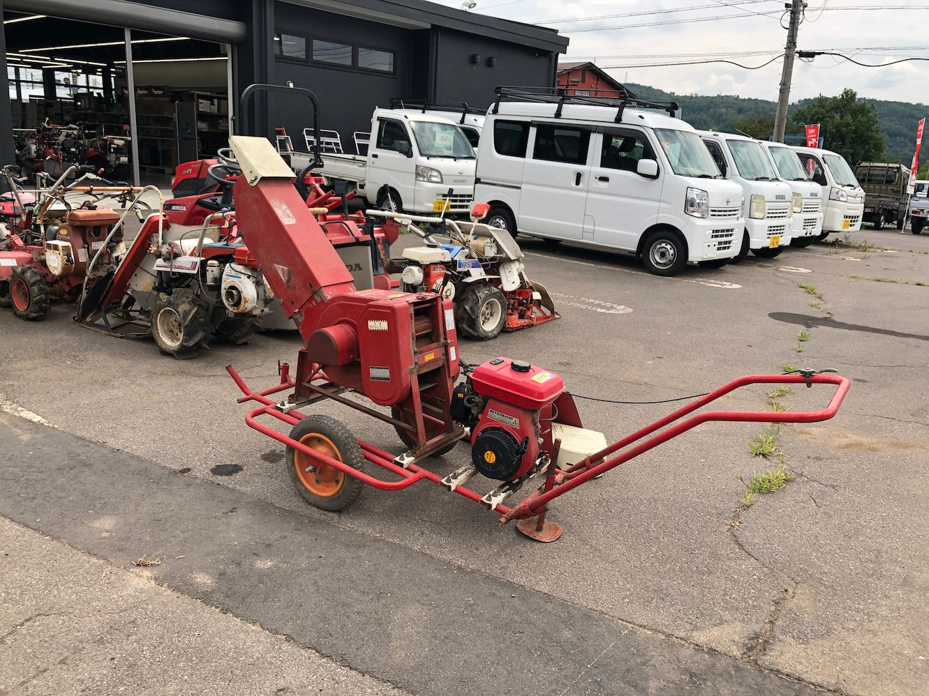 【ジャンク品】三菱農機 手押しカッター K15FN 返品不可　動作保証なし