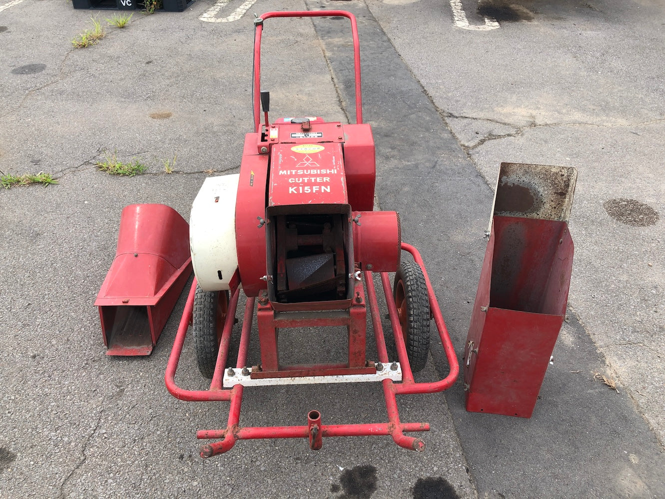 【ジャンク品】三菱農機 手押しカッター K15FN 返品不可　動作保証なし